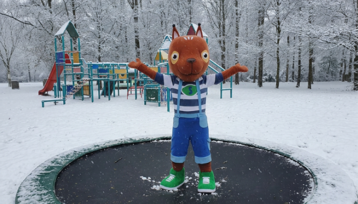 Sneeuwtrampoline Foto Bewerken